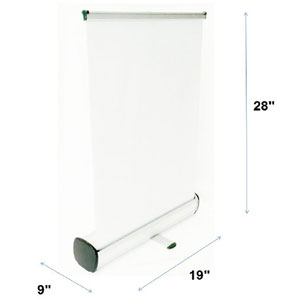 18 x 25" Tabletop Retractable Banner Stand