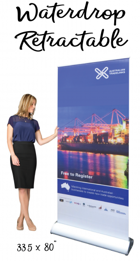 waterdrop retractable banner stand