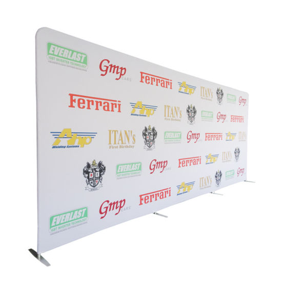 Tension Backdrop Media Wall Straight 20 ft Vancouver